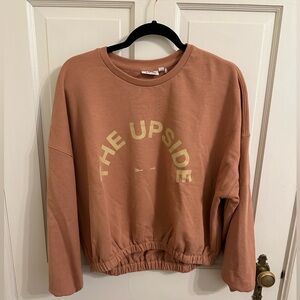 The Upside Crewneck Sweatshirt - Burnt Orange - Size XS